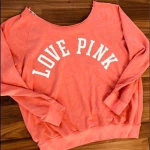 VS Pink sweatshirt slouchy large